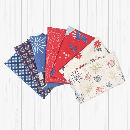 Sweet Freedom Fat Quarter Bundle (7) by Riley Blake Designs SC144 FQB