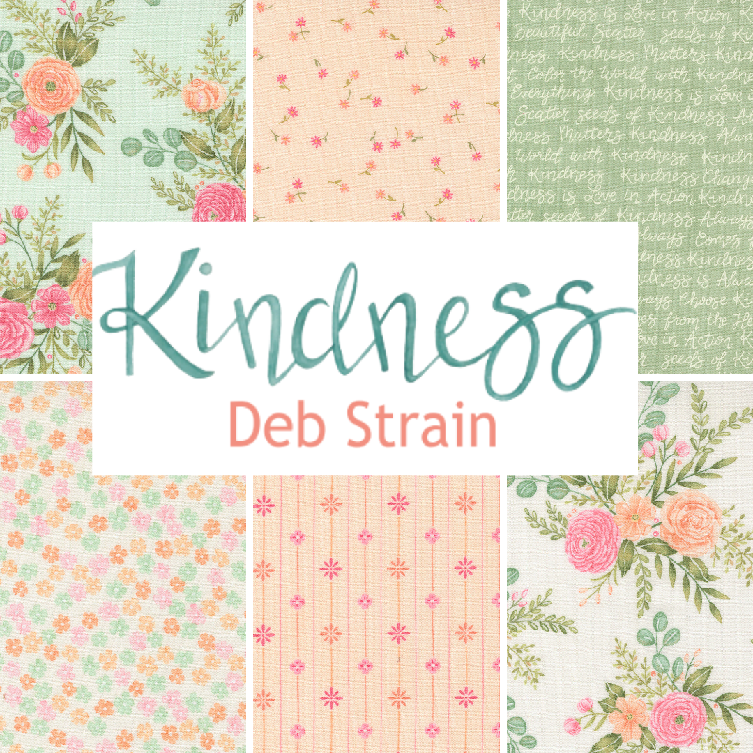 Kindness Curated Bundle (6 fabrics) by Deb Strain for Moda Fabrics, Half Yard and Fat Quarter Bundles