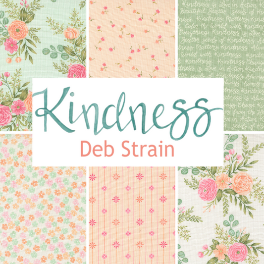 Kindness Curated Bundle (6 fabrics) by Deb Strain for Moda Fabrics, Half Yard and Fat Quarter Bundles