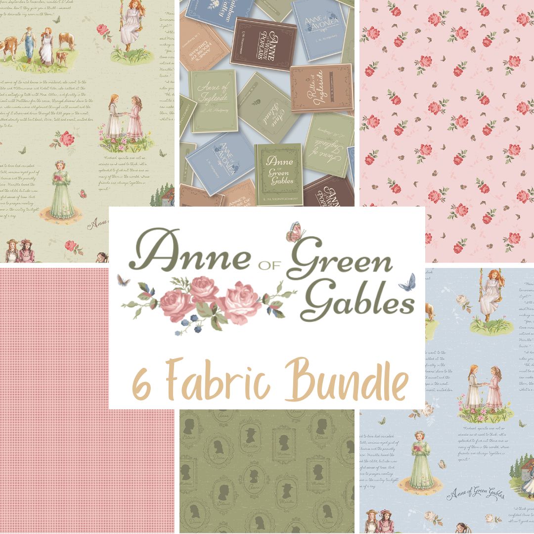 Anne of Green Gables Curated Fat Quarter and Half Yard Bundles (6 fabrics) by Riley Blake Designs