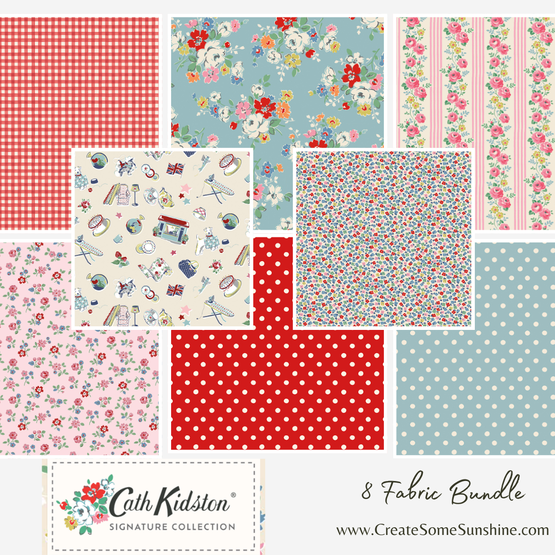 Cath Kidston Signature Collection by Cath Kidston Curated Fat Quarter and Half Yard Bundles (8 fabrics) by Riley Blake Designs