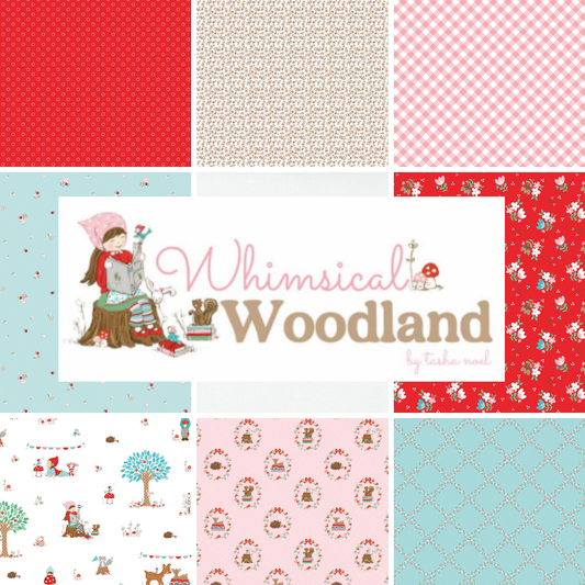 Whimsical Woodland Curated Half Yard and Fat Quarter Bundles (8 fabrics) by Tasha Noel for Riley Blake Fabrics