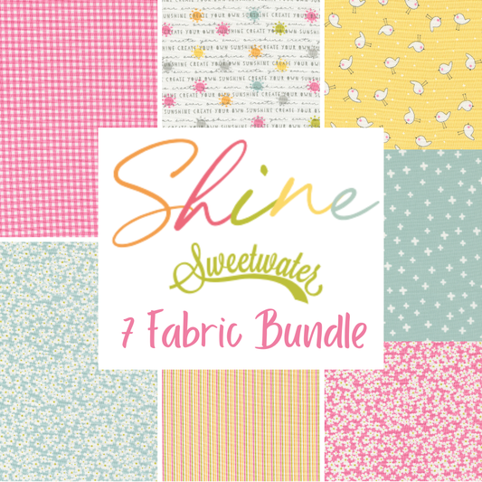 Shine Curated Bundles (7 fabrics) by Sherri & Chelsi for Moda Fabrics, Half Yard and Fat Quarter Bundles