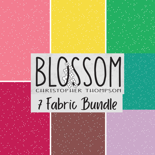 Blossom in Color Curated (7 fabrics) Bundles by Christopher Thompson for Riley Blake Fabrics, Half Yard and Fat Quarter Bundles
