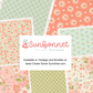 Sunbonnet by Heather Briggs of My Sew Quilty Life for Moda Fabrics, Half Yard and Fat Quarter Bundles (7 fabrics)