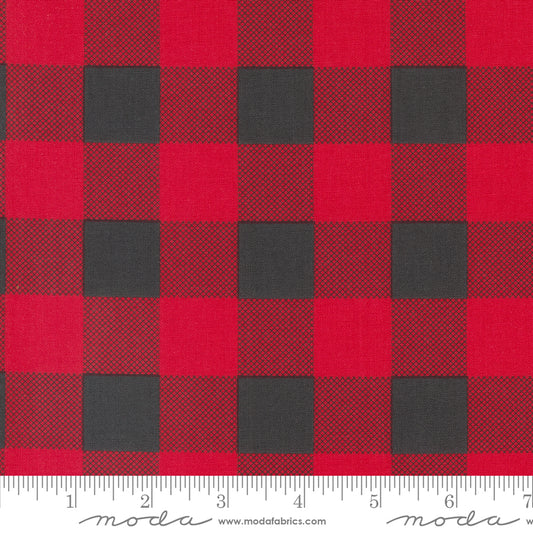 Starberry Buffalo Check and Plaid Red Charcoal by Corey Yoder of Moda Fabrics Fabric Yardage 29185 22, 1/2 yard increments