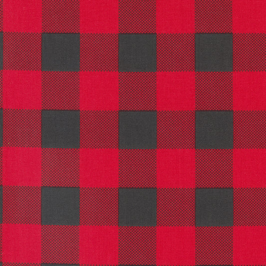 Starberry Buffalo Check and Plaid Red Charcoal by Corey Yoder of Moda Fabrics Fabric Yardage 29185 22, 1/2 yard increments