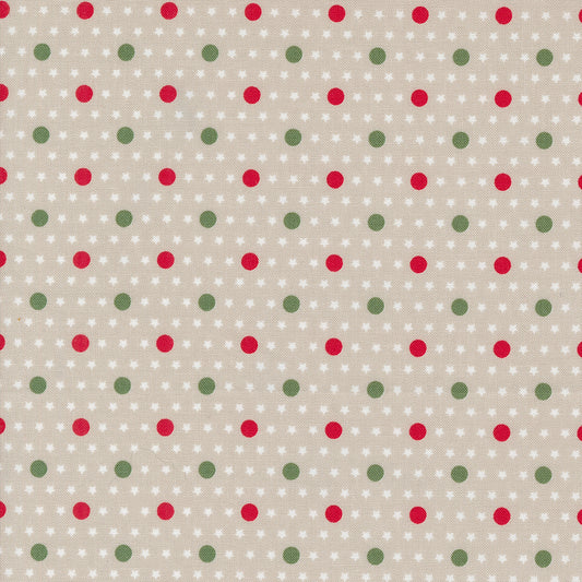 Starberry Polka Dot Stars Blender Stone by Corey Yoder of Moda Fabrics Fabric Yardage 29186 16, 1/2 yard increments