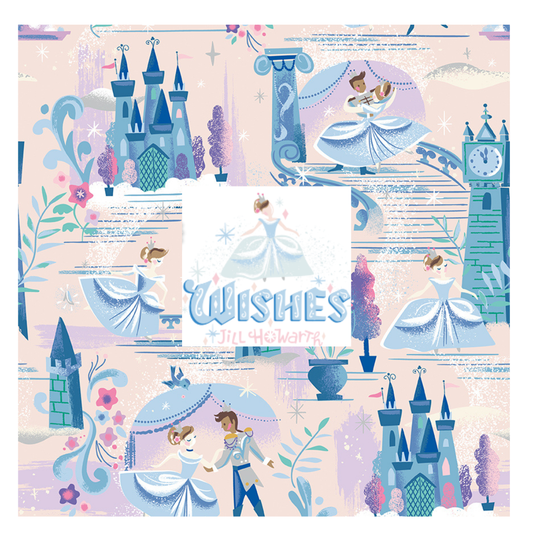 Wishes Bundle 2 by Jill Howarth Curated Fat Quarter and Half Yard Bundles (7 fabrics) by Riley Blake Designs