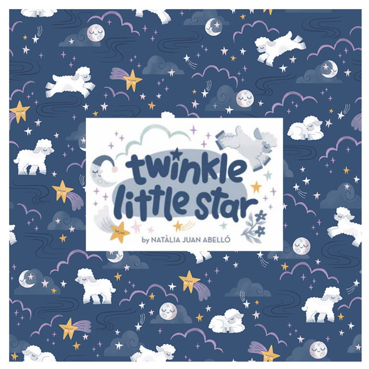 Twinkle Little Star by Natàlia Juan Abelló Curated Fat Quarter and Half Yard Bundles (6 fabrics) by Riley Blake Designs