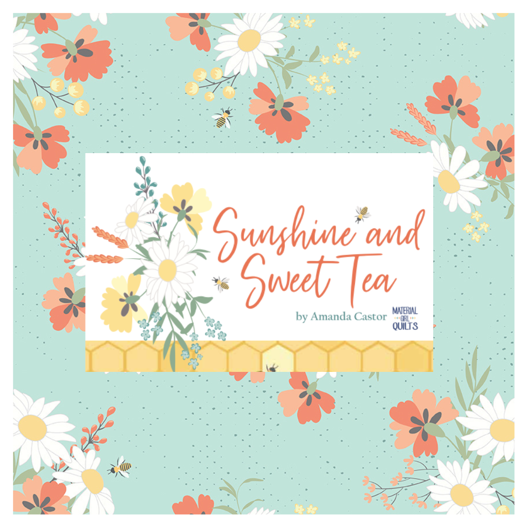 Sunshine and Sweet Tea Curated Fat Quarter and Half Yard Bundles (6 fabrics) for Riley Blake Fabrics C143