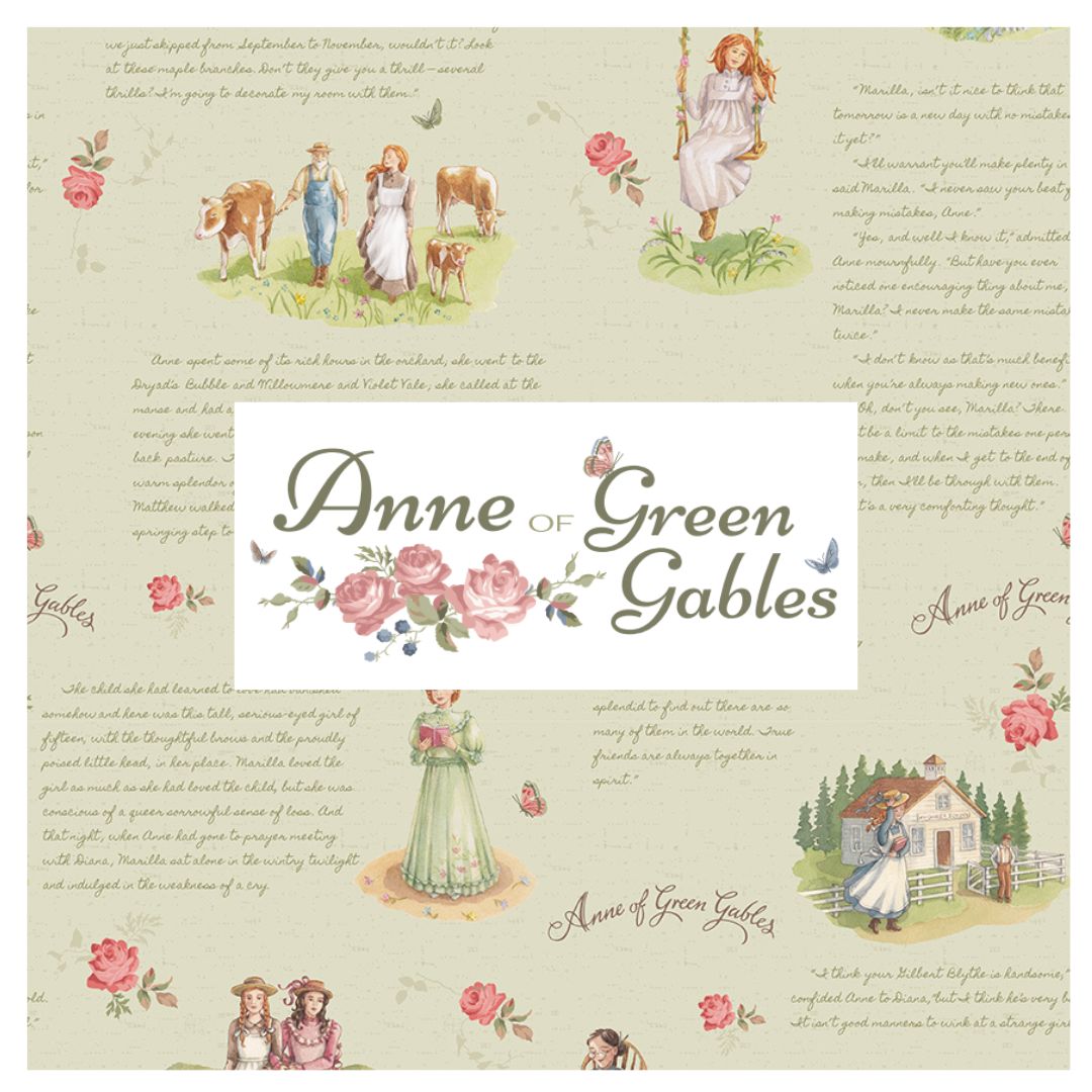 Anne of Green Gables Curated Fat Quarter and Half Yard Bundles (6 fabrics) by Riley Blake Designs