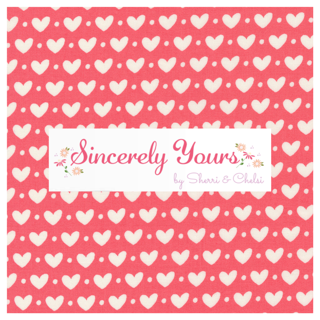 Sincerely Yours Curated Bundle (7 fabrics) by Sherri and Chelsi for Moda Fabrics, Curated Half Yard and Fat Quarter Bundles
