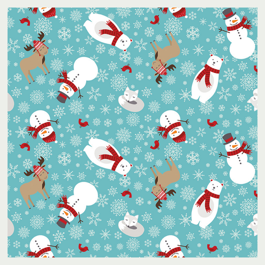 A Perfect Winter Curated 9 fabric bundle, Half Yard and Fat Quarter Bundles