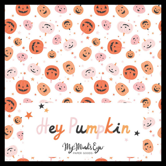 Hey Pumpkin by My Mind's Eye for Riley Blake Fabrics, Curated Half Yard and Fat Quarter Bundles (9 fabrics)