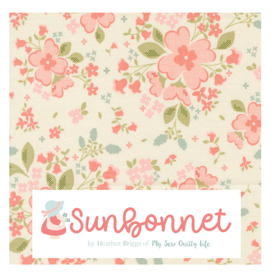 Sunbonnet by Heather Briggs of My Sew Quilty Life for Moda Fabrics, Half Yard and Fat Quarter Bundles (7 fabrics)