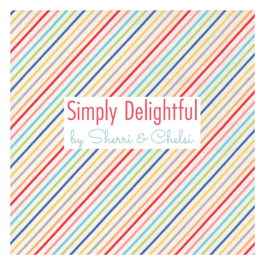 Simply Delightful by Sherri & Chelsi for Moda Fabrics, Half Yard and Fat Quarter Bundles (7 fabrics)