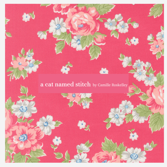 A Cat Named Stitch Curated Half Yard and Fat Quarter Bundles (8 fabrics) by Camille Roskelley for Moda Fabrics