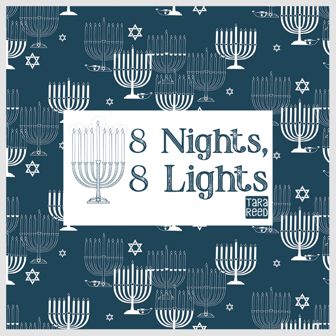 8 Nights, 8 Lights, Curated Half Yard and Fat Quarter Bundles (5 fabrics) by Tara Reed for Riley Blake Fabrics