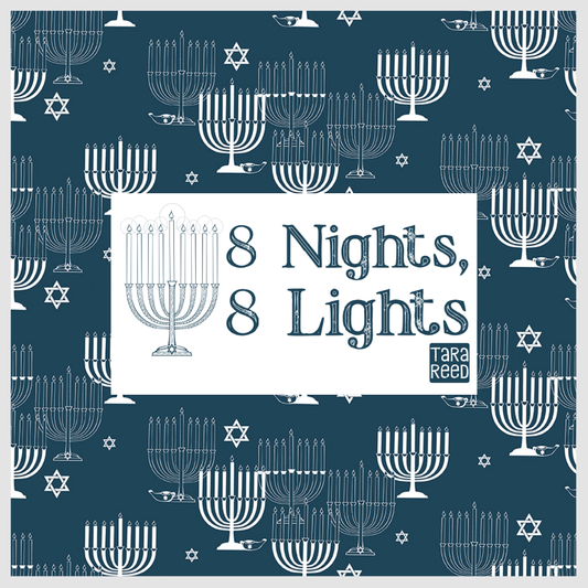8 Nights, 8 Lights, Curated Half Yard and Fat Quarter Bundles (5 fabrics) by Tara Reed for Riley Blake Fabrics