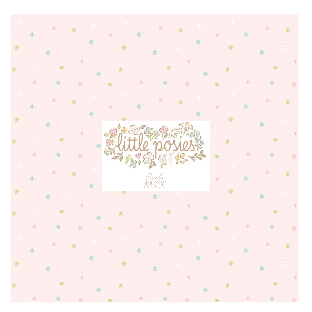 Little Posies by Cayla Naylor Curated Fat Quarter and Half Yard Bundles (7 fabrics) by Riley Blake Designs