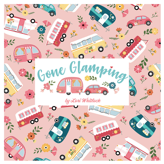 Gone Glamping by Lori Whitlock Curated Fat Quarter and Half Yard Bundles (6 fabrics) by Riley Blake Designs