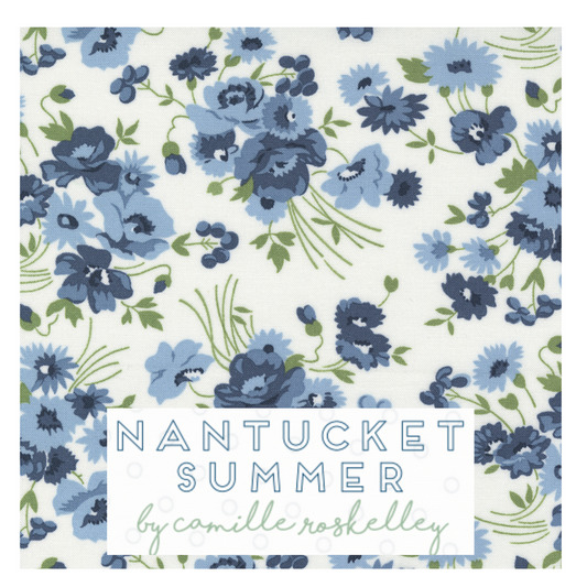 Nantucket Summer Curated Bundle (7 fabrics) by Camille Roskelley for Moda Fabrics, Fat Quarter and Half Yard Options