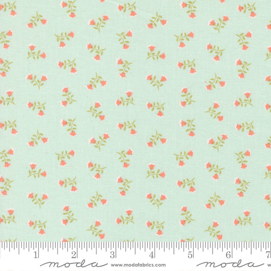 Sunbonnet Tossed Petals Ditsy Pale Blue by My Sew Quilty Life of Moda Fabrics 31763 19, 1/2 yard increments