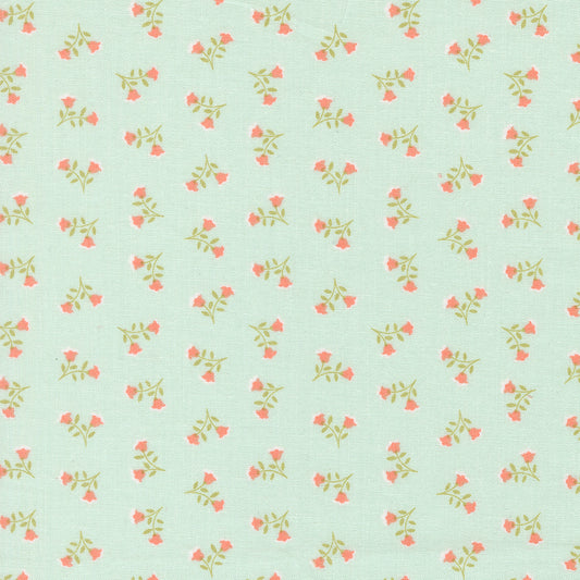 Sunbonnet Tossed Petals Ditsy Pale Blue by My Sew Quilty Life of Moda Fabrics 31763 19, 1/2 yard increments