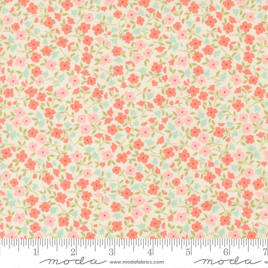 Sunbonnet Wild Blooms Small Floral Porcelain by My Sew Quilty Life of Moda Fabrics 31766 11, 1/2 yard increments