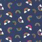 Rainbow Garden Rainbows Blueberry by Abi Hall for Moda Fabrics 35362 18