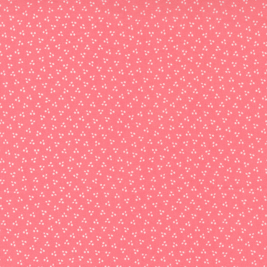 Sincerely Yours Spring Dots Flamingo by Sherri and Chelsi for Moda Fabrics, 37615 17, 1/2 yard increments