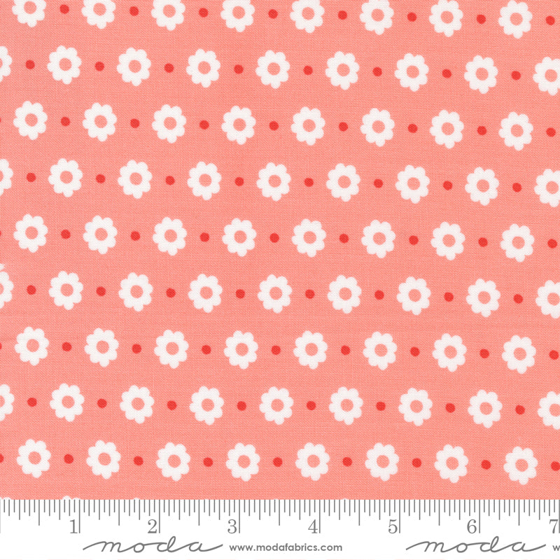 Simply Delightful Petal Carnation by Sherri and Chelsi for Moda Fabrics 37640 25, 1/2 yard increments