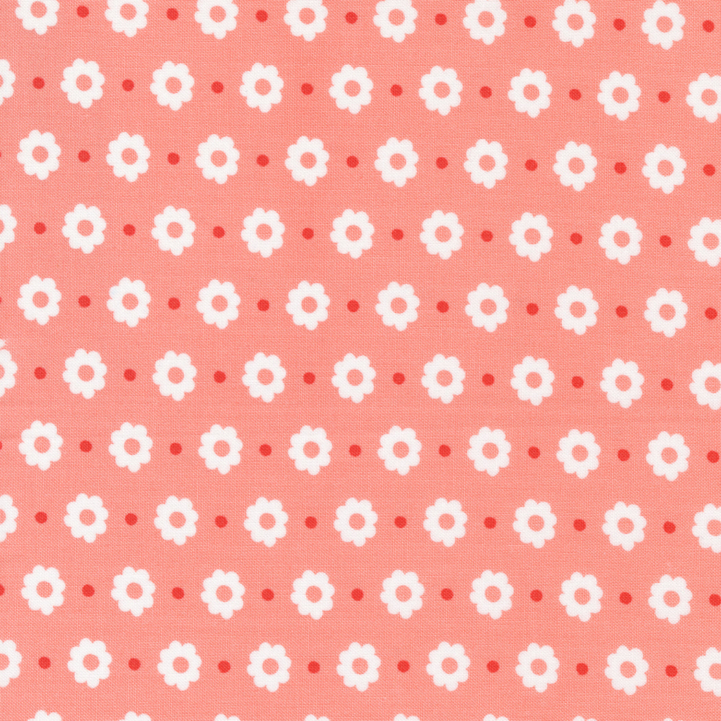 Simply Delightful Petal Carnation by Sherri and Chelsi for Moda Fabrics 37640 25, 1/2 yard increments