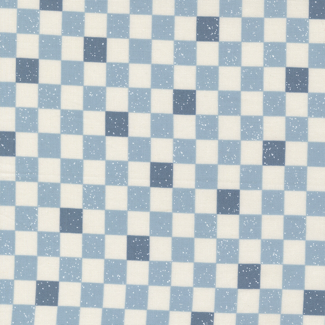 Blossoms And Blooms Checkerboard Sky by Elena Amo of Moda Fabrics, 39053 22, 1/2 yard increments
