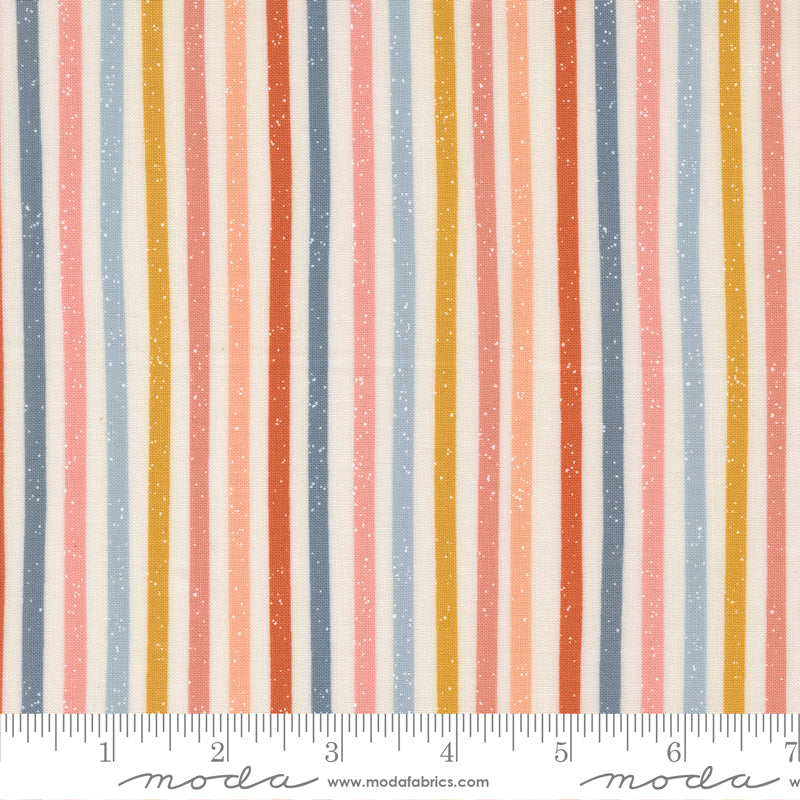 Blossoms And Blooms Stripes Pearl by Elena Amo of Moda Fabrics, 39054 11, 1/2 yard increments