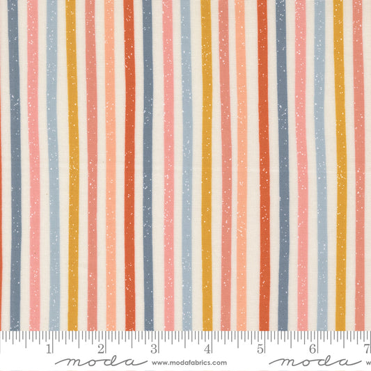 Blossoms And Blooms Stripes Pearl by Elena Amo of Moda Fabrics, 39054 11, 1/2 yard increments