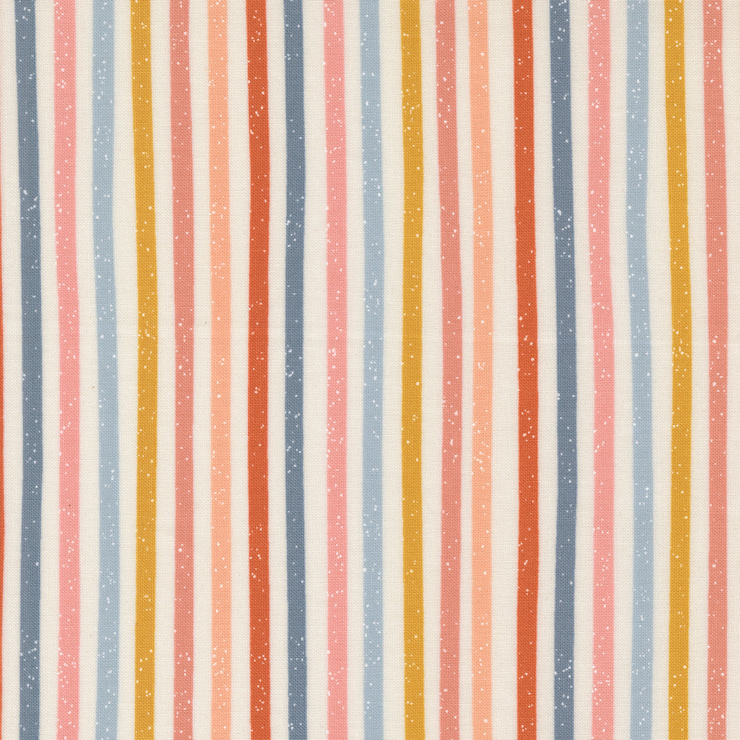 Blossoms And Blooms Stripes Pearl by Elena Amo of Moda Fabrics, 39054 11, 1/2 yard increments