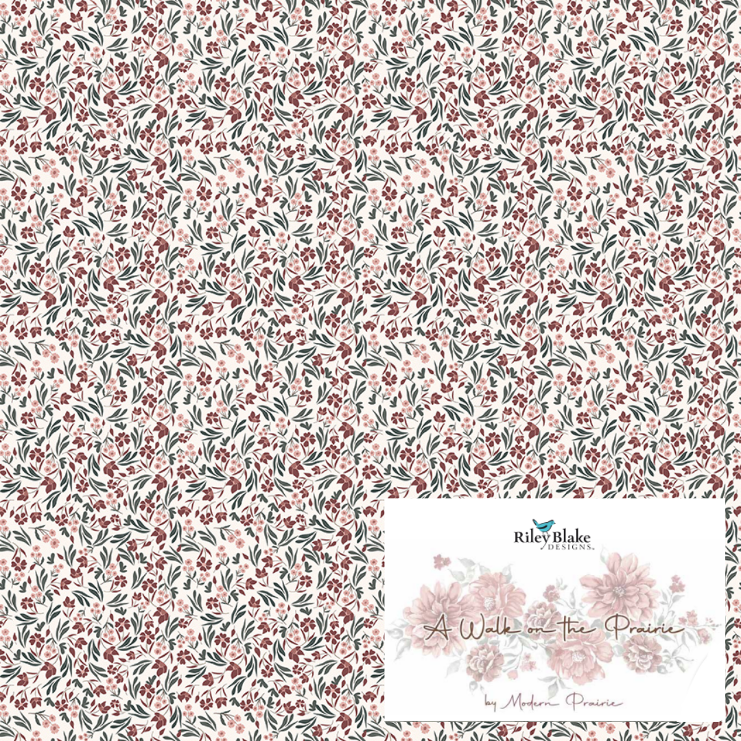 A Walk on the Prairie Curated Half Yard and Fat Quarter Bundles (7 fabrics) by Melissa Gilbert for Riley Blake Fabrics