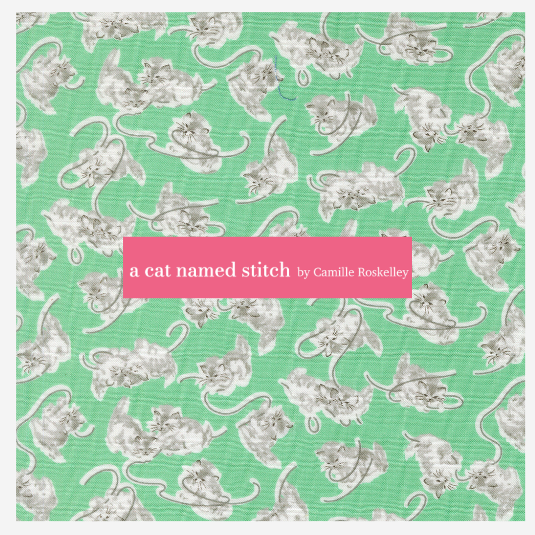 A Cat Named Stitch Curated Half Yard and Fat Quarter Bundles (8 fabrics) by Camille Roskelley for Moda Fabrics