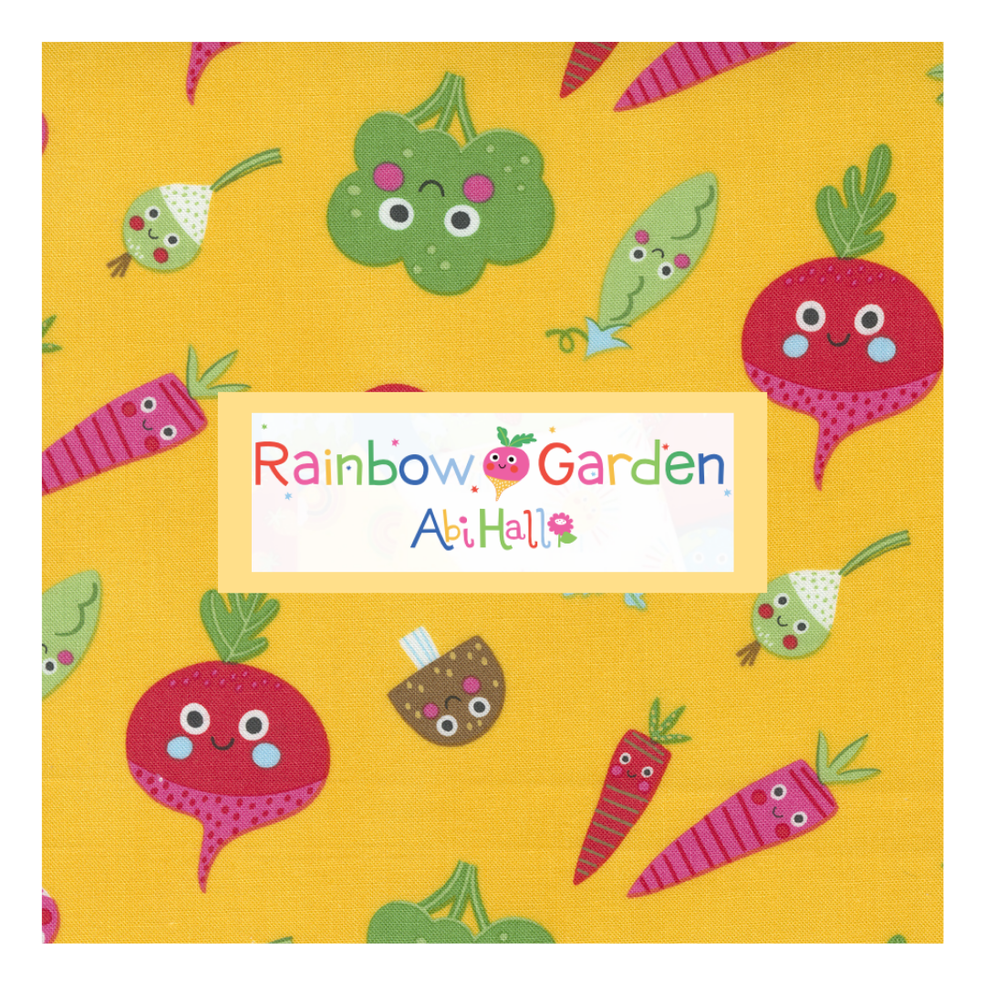Rainbow Garden Curated Bundle (10 fabrics) by Abi Hall for Moda Fabrics, Half Yard and Fat Quarter Bundles
