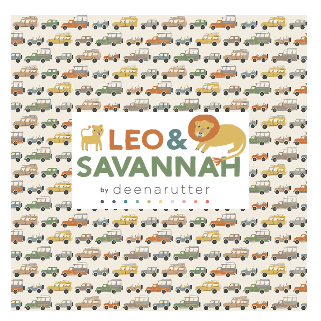 Leo & Savannah for Riley Blake Fabrics, Curated 7 Fabric Half Yard and Fat Quarter Bundles
