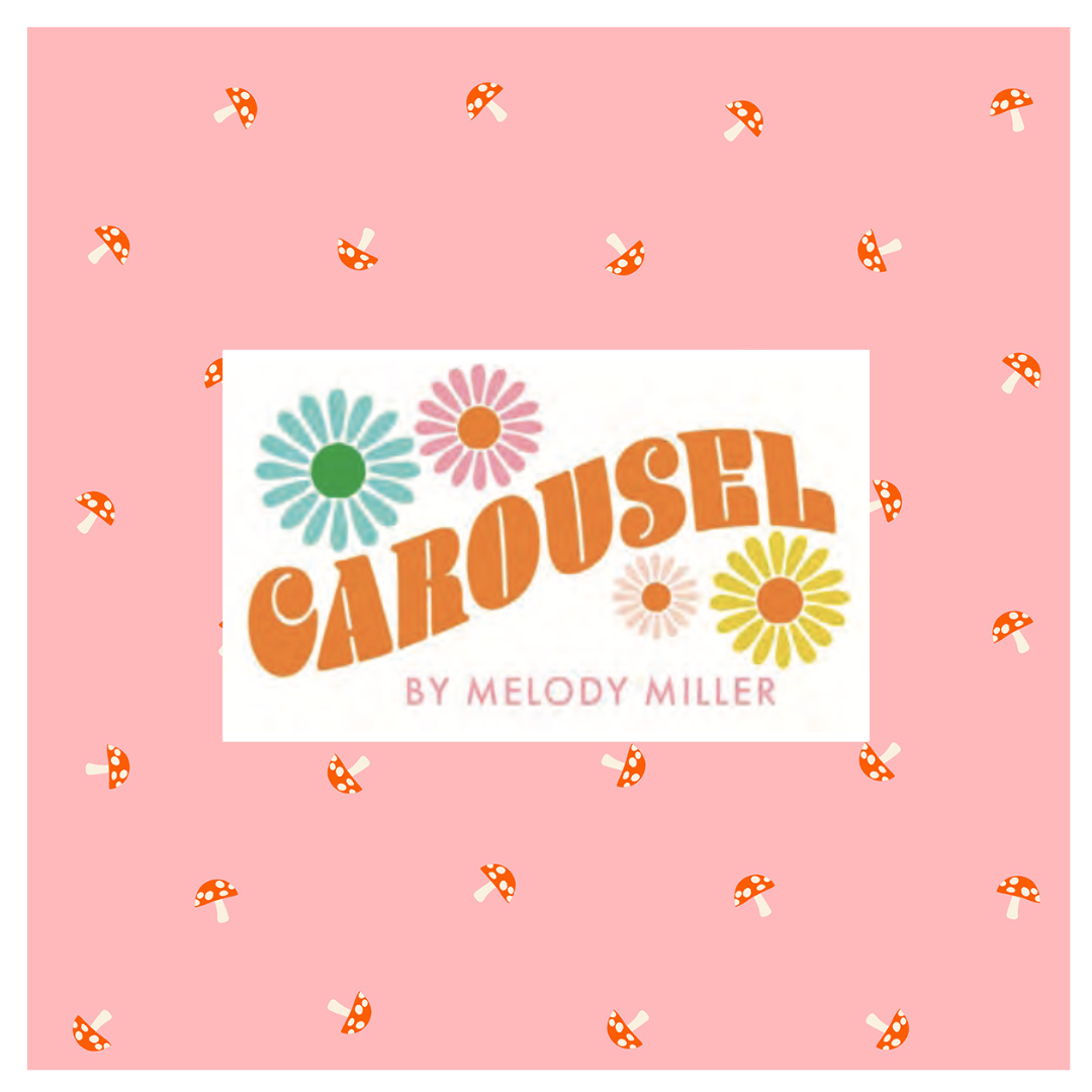 Carousel Curated 6 fabric Half Yard and Fat Quarter Bundles by Melody Miller for Ruby Star Society