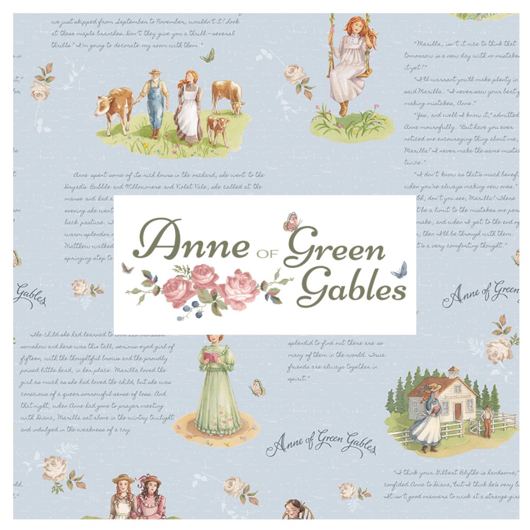 Anne of Green Gables Curated Fat Quarter and Half Yard Bundles (6 fabrics) by Riley Blake Designs