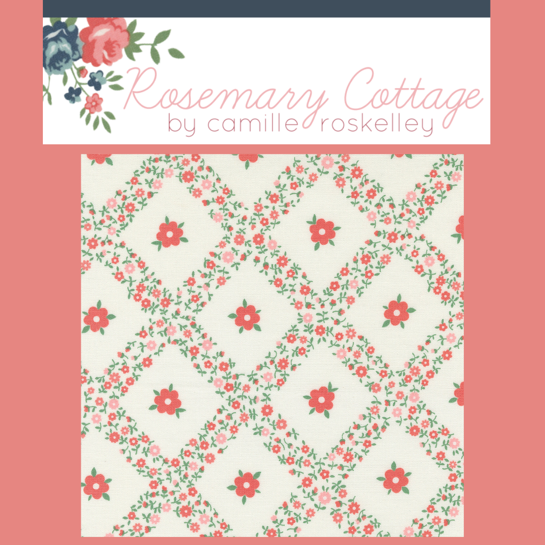 Rosemary Cottage Curated Bundle (6 fabrics) by Camille Roskelley for Moda Fabrics, Half Yard and Fat Quarter Bundles