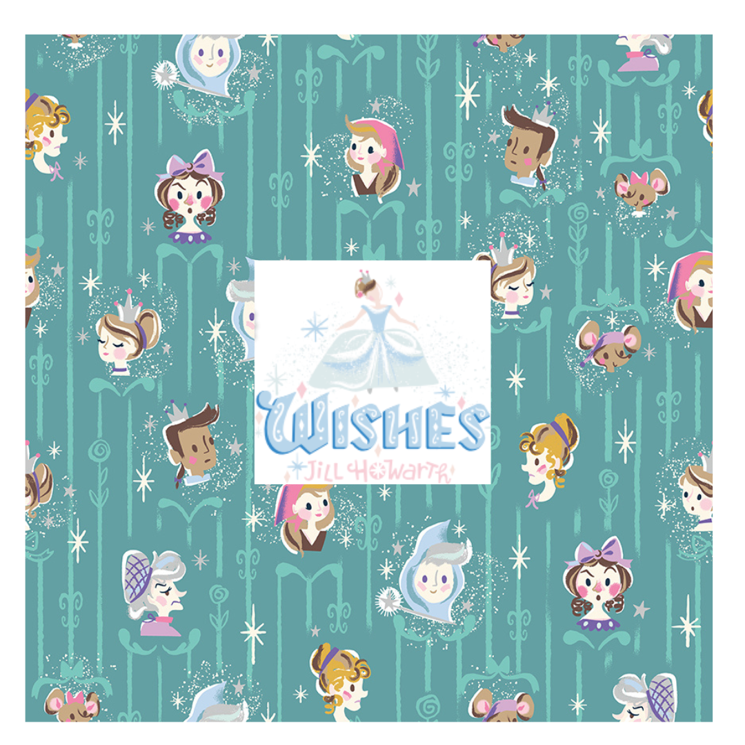 Wishes Bundle 3 by Jill Howarth Curated Fat Quarter and Half Yard Bundles (7 fabrics) by Riley Blake Designs