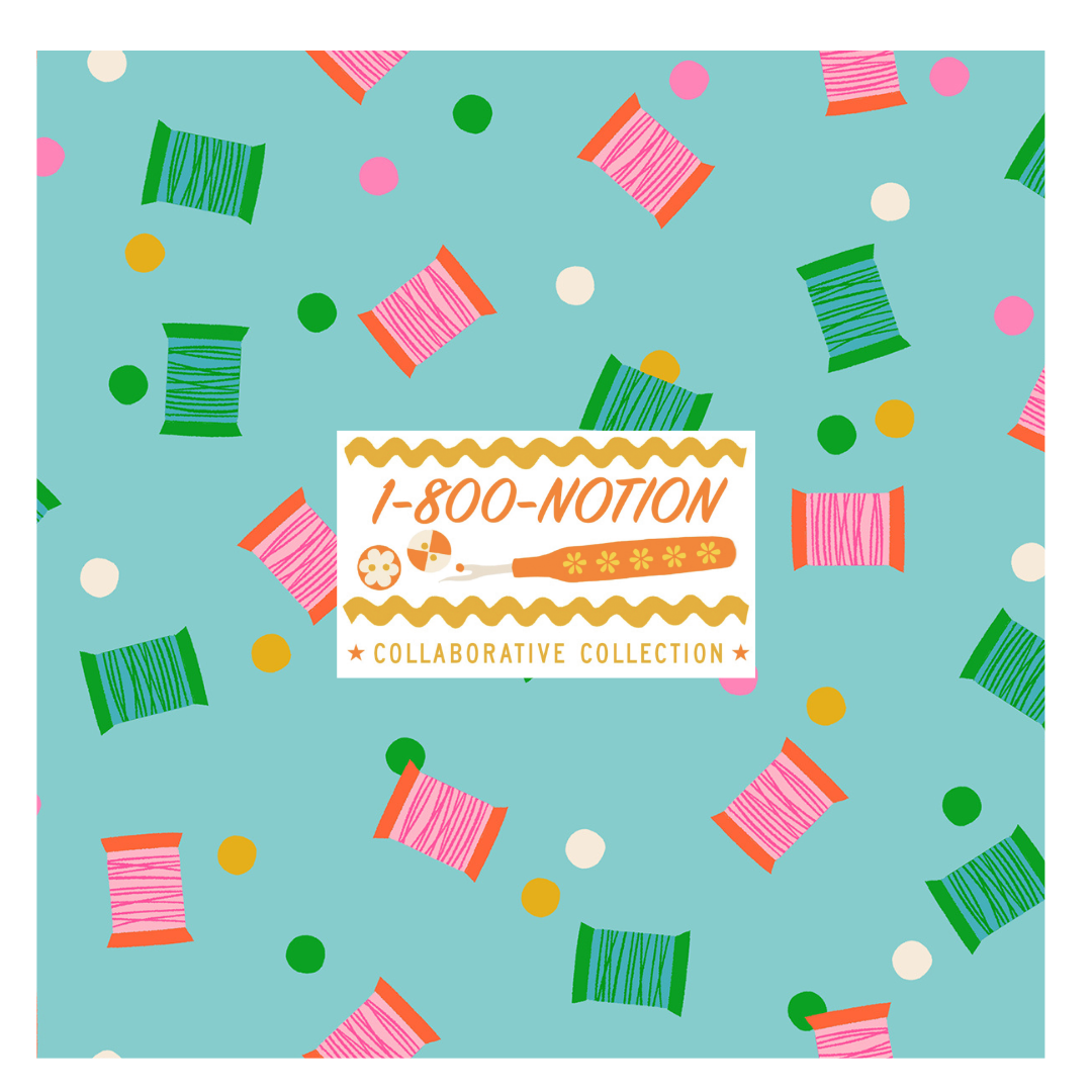 1 800 Notion by Ruby Star Society Curated Fat Quarter and Half Yard Bundles (7 fabrics)