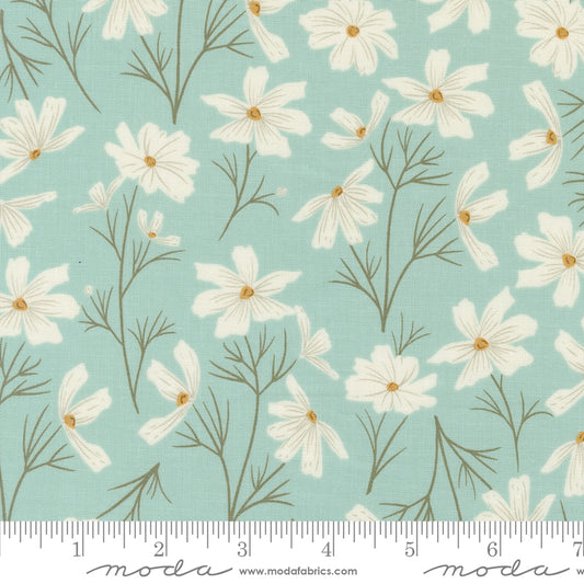 Seaglass Summer Ocean Air Cottage Cosmo Florals by Sweetfire Road of Moda Fabrics, 43180 12, 1/2 yard increments