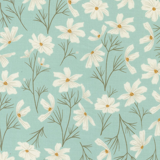 Seaglass Summer Ocean Air Cottage Cosmo Florals by Sweetfire Road of Moda Fabrics, 43180 12, 1/2 yard increments