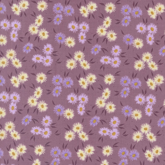 Seaglass Summer Beach Plum Beach Asters Small Floral by Sweetfire Road of Moda Fabrics, 43181 14, 1/2 yard increments